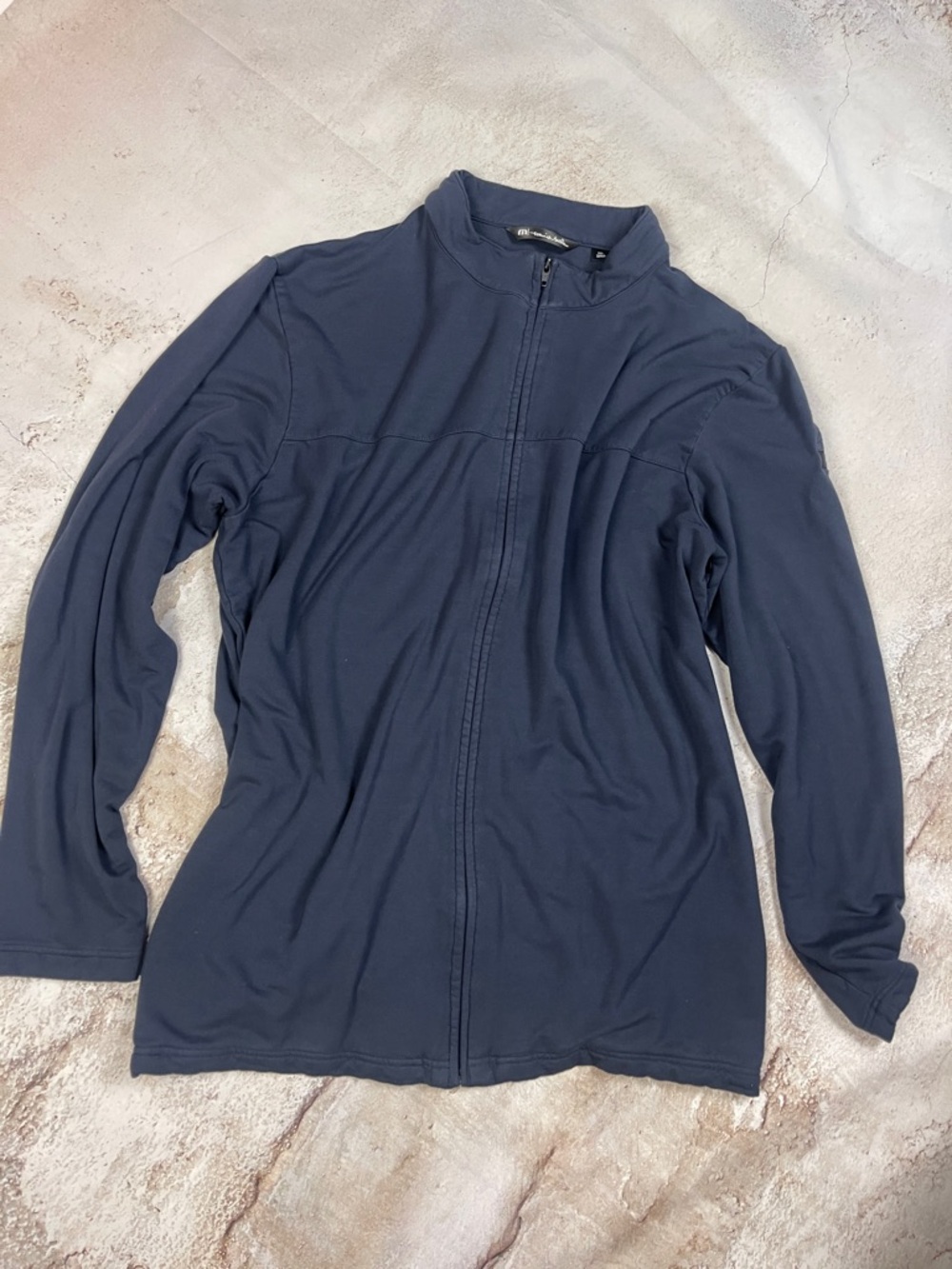 Travis Mathew Men's Navy Full-Zip Lightweight Jacket
